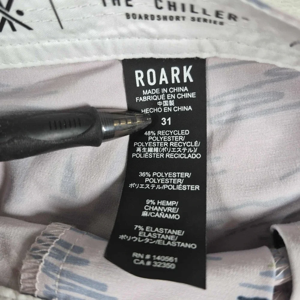 Roark Chiller Board Shorts Men's 31 Beach Pool Flamingo Sailboats Casual NWOT - Picture 7 of 8